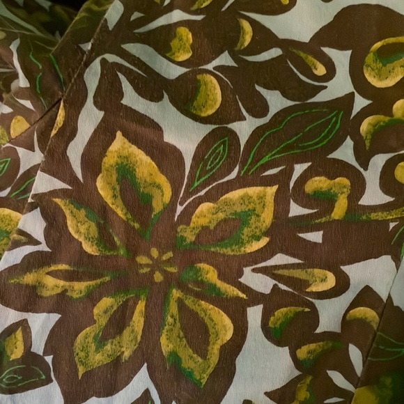 Merona Blue Sky Foliage Vintage-patterned swing skirt sz 2 - Picture 6 of 6